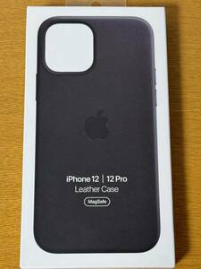 Apple 純正 MagSafe対応 iPhone 12/12 Pro レザーケース ブラック：MHKG3FE/A