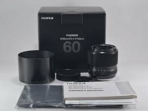 [未使用品☆ワンオーナー] FUJIFILM (富士フイルム) XF 60mm F2.4 R MACRO 元箱付 [保証] (52857)