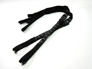 ROK straps ストレッチストラップ CM ブラック リフレクティブ ストラップ長：300mm～720mm/幅：12mm 2本セット 米国製