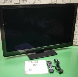 希少 美品 パナソニック 42V型 フルハイビジョン プラズマ テレビ TH-P42GT3 2011年 フルHD搭載 USB外付けHDD録画対応 2チューナー 裏録