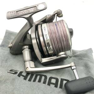 【T】SHIMANO　シマノ　パワーエアロ6000　Type5　リール　スピニングリール　釣り用品　投げ釣り　アウトドア用品　中古　現状品【1041】