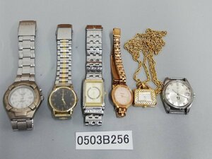 0503B256　時計　腕時計　ジャンク品　おまとめ　CASIO　SEIKO　プレイボーイ　FOSSIL　RADO　など