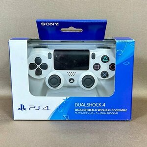 ZB491●状態良好【 SONY ワイヤレスコントローラー DUAL SHOCK 4 Glacier White CUH-ZCT2J 】