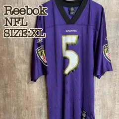 Reebok リーボック　NFL ボルチモア・レイブンズ　ゲームシャツ　紫　XL