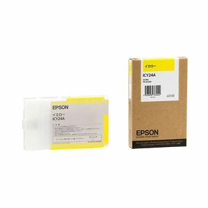 【新品】（まとめ） エプソン EPSON PX-P／K3インクカートリッジ イエロー 110ml ICY24A 1個 【×6セット】