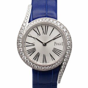 PIAGET ピアジェ 腕時計 ライムライト ガラ シルバー系 K18WG（ホワイトゴールド） レザーベルト クロコ革 中古 レディース