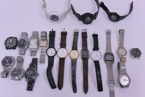 【1円スタート】 ジャンク時計おまとめ１９点 破損・不動・キズ・汚れ LUMINOX ・G-SHOCK・CASIO・SEIKO5・Paul Smith他