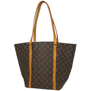 ルイ・ヴィトン Louis Vuitton サック ショッピング 肩掛け ショルダーバッグ トートバッグ モノグラム ブラウン M51108 レディース 中古