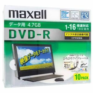 maxell DVD-R 16倍速 10枚組 DRD47WPD.10S [管理:1000025736]