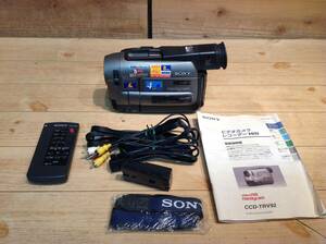 B☆041964 SONY ビデオカメラレコーダー Hi8 CCD-TRV92 ジャンク パーツ 部品取り 格安出品！