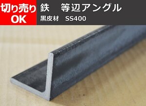 鉄 等辺アングルＬ形材(材質SS400)黒皮材 寸法 切り売り 小口 販売加工 F40