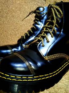 【Dr.MARTENS】ドクターマーチン 1460 PASCAL BEX DS 8ホールブーツ UK8 (27cm ) 8EYE BOOT ブラック パスカル ベックス 厚底 茶芯