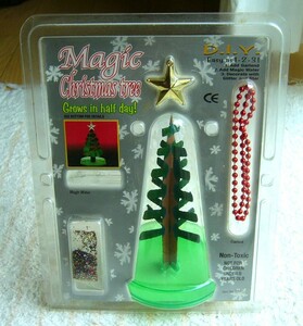 新品未使用 送料無料 難あり マジックツリー クリスマスツリー 12時間で育つ不思議なツリー スタンダードタイプ 16cm グリーン