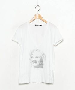 「DOLCE&GABBANA」 半袖Tシャツ 38 ホワイト レディース