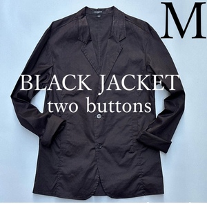 ◆アウトレット出品 ◆新品 Mサイズ 春夏テーラードジャケット 2つボタン ブラック/黒 メンズ 未使用衣装/保管期間あるため難あり特価