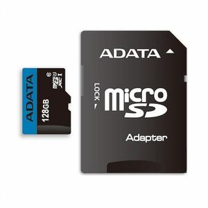 ADATA　AUSDX128GUICL10RA1D　MicroSDHC／XC　UHS-I　CLASS10　with　ADAPTER マイクロSDメモリーカード　128GB　Class10 未開封