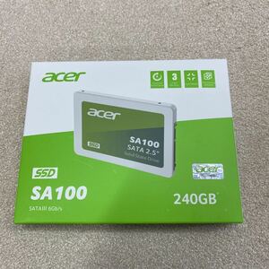 【6】大量購入歓迎 新品未使用未開封品 Acer SA100-240GB 3D NAND SATA 2.5インチSSD 最大読み取り速度560MB/s最大書き込み速度500MB/s