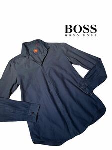 【希少デザイン】極上美品◆ HUGO BOSS ヒューゴボス ◆ グラデーション 長袖 シャツ ドレスシャツ トップス サイズ L