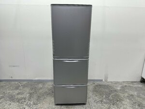 【1円スタート】大阪発　SHARP　ノンフロン冷凍冷蔵庫　SJ-W354H-S　350L/68kg 2021年製　Ｇ