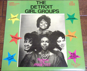The Detroit Girl Groups - LP / The Primettes,Corvells,The Kittens,Primettes,Satin Angels,La Dolls,Conquerors,Lu Pine Productions
