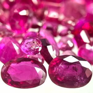 ［天然ルビーおまとめ］ A 20ct 裸石 宝石 コランダム corundum jewelry ジュエリー ruby 紅玉 DD5 ③