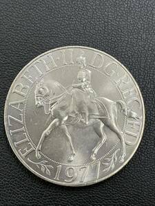 イギリス エリザベス2世 在位25周年 記念コイン 1977年 外国コイン 