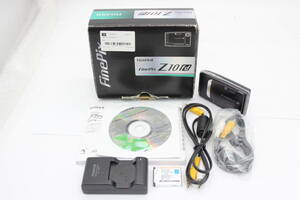 【返品保証】 【元箱付き】フジフィルム Fujifilm Finepix Z10fd ブラック 3x バッテリーチャージャー付き コンパクトデジタルカメラ s6660