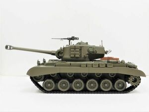 【塗装済み完成品 赤外線バトルシステム付 対戦可能】HengLong Ver.7.0 2.4GHz 1/16 戦車ラジコン M26 パーシング ☆3838-1