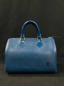 0001-0416 1円出品 Louis Vuitton ルイヴィトン LV エピ バッグ ハンド ミニ ボストン スピーディ 25 トレドブルー M43015/VI0944