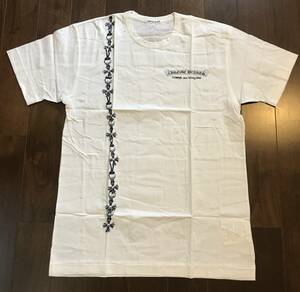 新品 Lサイズ COMME des GARCONS コムデギャルソン × CHROME HEARTS クロムハーツ クロス 転写 Tee Tシャツ OT-T021 WHITE ホワイト 白