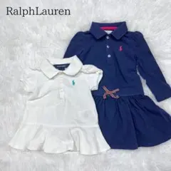 RALPH LAUREN ラルフローレン 子供服 80cm ポロシャツワンピース