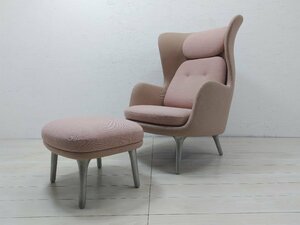 【美品】FRITZ HANSEN フリッツハンセン ロオチェア オットマン 70万 ラウンジチェア 一人掛けソファ ハイメ・アジョン デザイナーズ家具