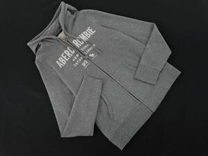 Abercrombie & Fitch アバクロンビー＆フィッチ 裏起毛 ロゴ ジップアップ パーカー sizeM/グレー ◇■ ☆ ebb3 レディース