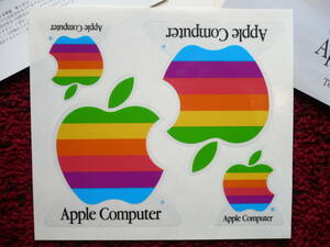 Macintosh★Apple★虹色リンゴステッカーApple Care★