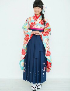 着物袴セット ジュニア用 145cm～154cm 着物のブランド 小町 半衿の色は白地 卒業式にどうぞ 新品 （株）安田屋 NO26069