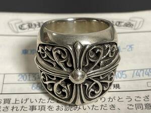 インボイス原本付属 CHROME HEARTS クロムハーツ CRASSIC OVAL RING クラシックオーバルリング 指輪 約22号