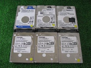 KA4220/2.5インチHDD 6台/TOSHIBA WD 500GB