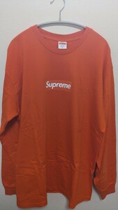 Supreme Box Logo L/S Tee Orange シュプリーム Tシャツ 20AW ロンT ボックスロゴ