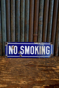 アンティークNOSMOKINGサイン [gose-81]検アメリカ/USA/たばこ禁煙ホーロー看板/191020年代頃/コレクション/店舗什器/インテリア雑貨
