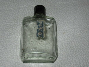 ■希少 1920年代（大正時代）！ラベル・蓋（フタ）付き 「フモナー香水」 吹きガラス 香水瓶 縦6.9ｃｍ、横3.8ｃｍ、厚さ1.5ｃｍ