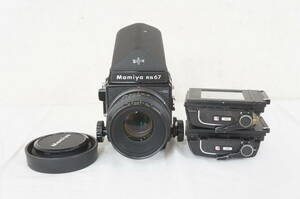 ⑧ Mamiya マミヤ RB67 ProSD 中判 フィルムカメラ K/L F3.5 127mm L レンズ ロールフィルムホルダー セット 7005138011