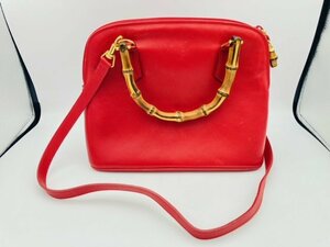 1円スタート　GUCCI グッチ　バンブーライン　ハンドバッグ　2WAY　000.1274.0290　【鑑定本舗】