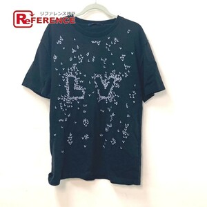 LOUIS VUITTON ルイヴィトン LVスプレッドエンブロイダリー アパレル トップス 半袖Ｔシャツ コットン ブラック メンズ【中古】