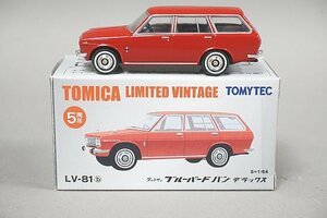 TOMICA トミカリミテッドヴィンテージ TLV 1/64 ダットサン ブルーバード バン デラックス 赤 LV-81b