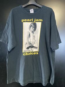 激レア PEARL JAM Tシャツ ブラック　サイズXL バンドTシャツ　パールジャム　oasis NIRVANA REARL JAM Tシャツ