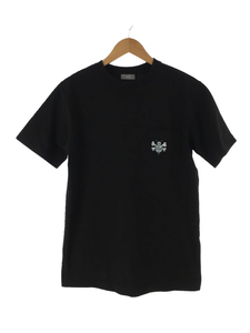 Dior HOMME◆×SHAWN STUSSY/20AW/BEE刺繍/Tシャツ/XS/コットン/BLK