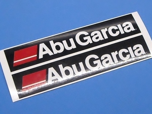 アブ ガルシア Abu Garcia 黒◆ 2枚組 ステッカー 台紙105×37mm 2024FS シール