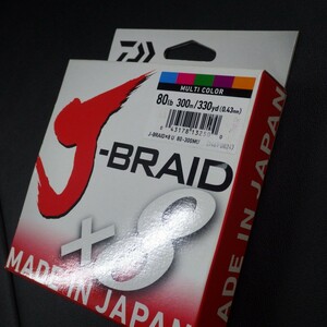 Daiwa J-BRAID×8 80lb 300m/330yd(0.43mm) (3h0107) ※クリックポスト20