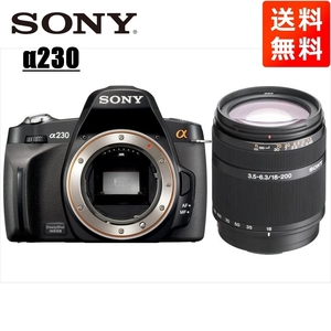 ソニー SONY α230 DT 18-200mm 高倍率 レンズセット デジタル一眼レフ カメラ 中古