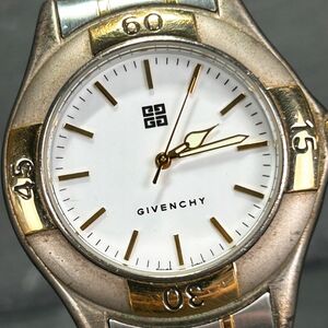 GIVENCHY ジバンシィ RS.110.XV 腕時計 クオーツ アナログ 3針 ステンレススチール ホワイト文字盤 メンズ 新品電池交換済み 動作確認済み